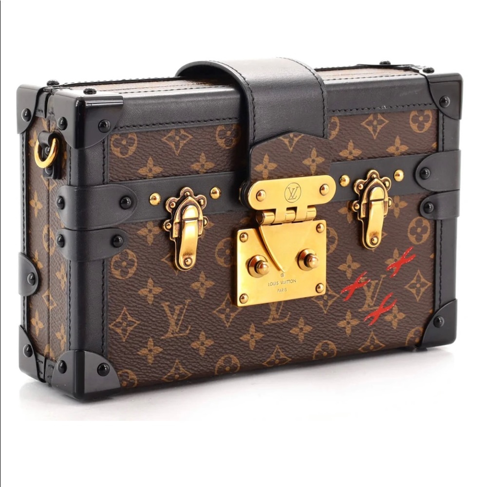 Petite malle handbag monogram canvas